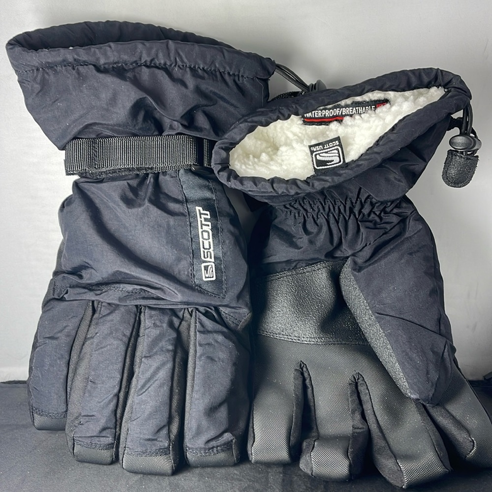 Scott USA Winter Ski Black Gloves Size X-Large XL